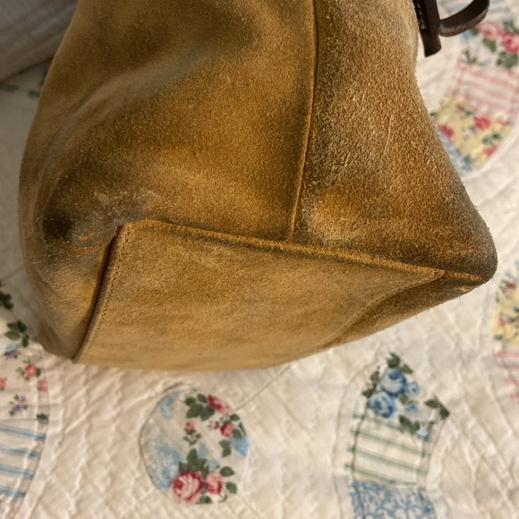 Pre-owned  Dooney and Bourke Suede Handbag Camel - Picture 4 of 8
